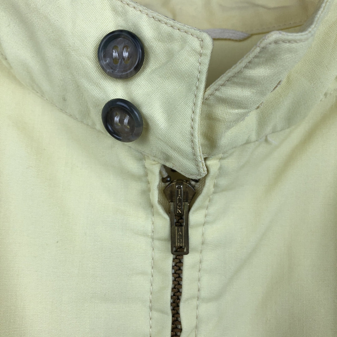 1970'S English Squire Harrington Jacket Swing Top, Made in USA, Men's Size L (approx.), Vintage polyester yellow type Vintage Second Hand