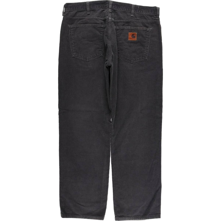 Carhartt WORK IN PROGRESS corduroy pants, men's size W37 (approx.) cotton gray type Vintage Second Hand