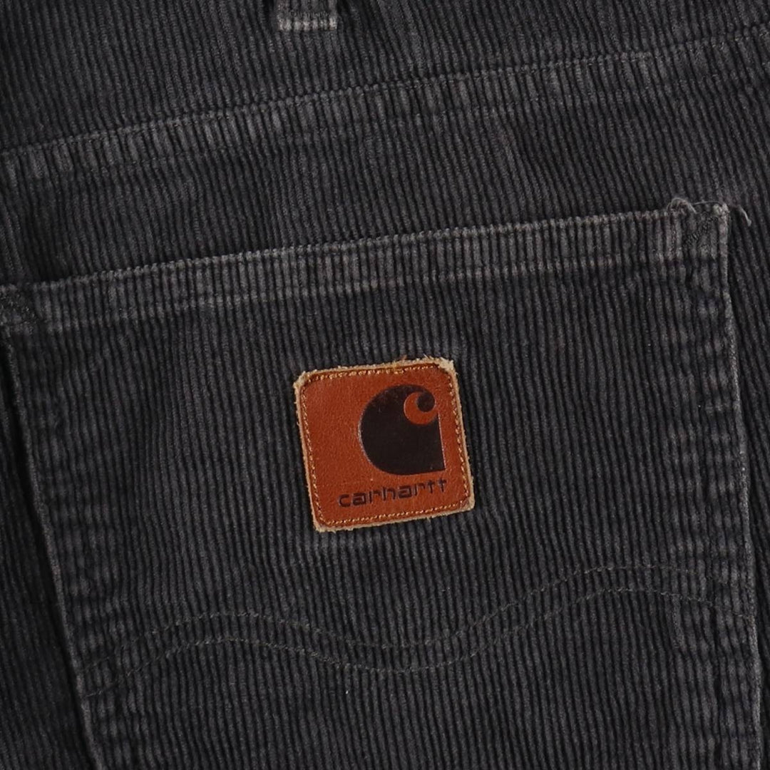 Carhartt WORK IN PROGRESS corduroy pants, men's size W37 (approx.) cotton gray type Vintage Second Hand