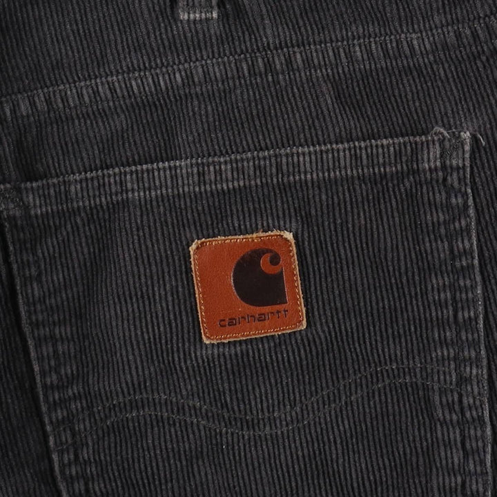 Carhartt WORK IN PROGRESS corduroy pants, men's size W37 (approx.) cotton gray type Vintage Second Hand