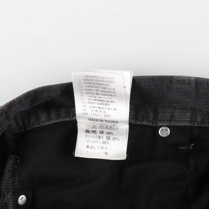 Carhartt WORK IN PROGRESS corduroy pants, men's size W37 (approx.) cotton gray type Vintage Second Hand