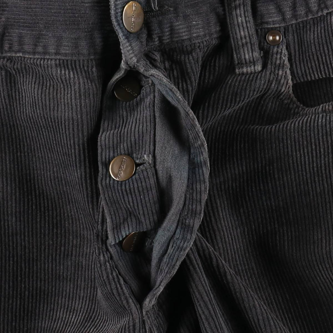 Carhartt WORK IN PROGRESS corduroy pants, men's size W37 (approx.) cotton gray type Vintage Second Hand