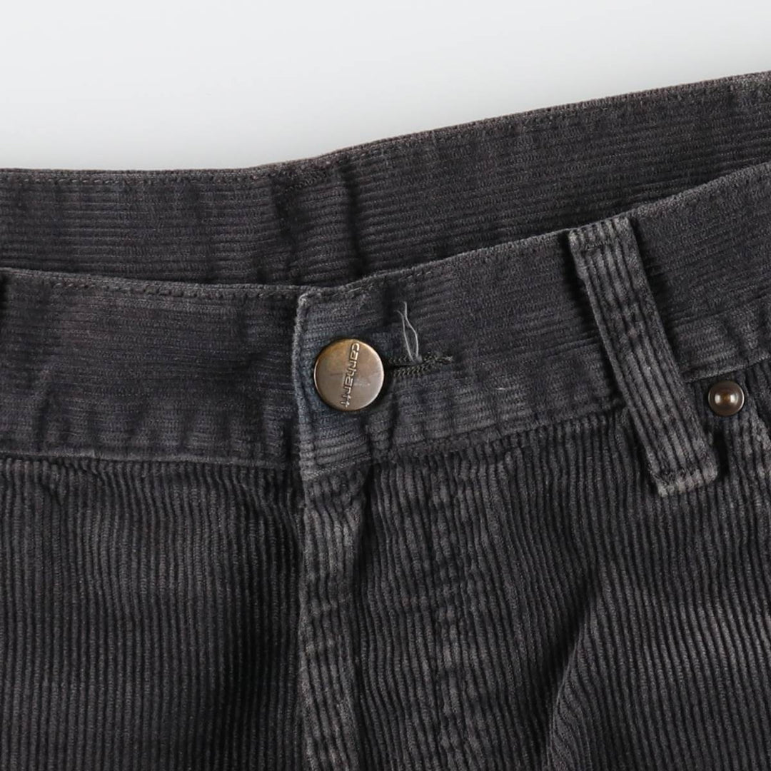 Carhartt WORK IN PROGRESS corduroy pants, men's size W37 (approx.) cotton gray type Vintage Second Hand