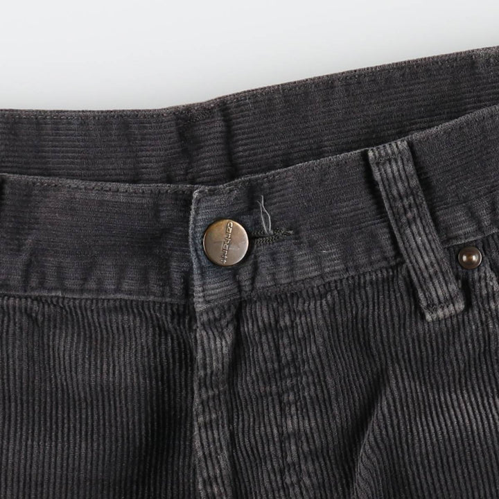 Carhartt WORK IN PROGRESS corduroy pants, men's size W37 (approx.) cotton gray type Vintage Second Hand