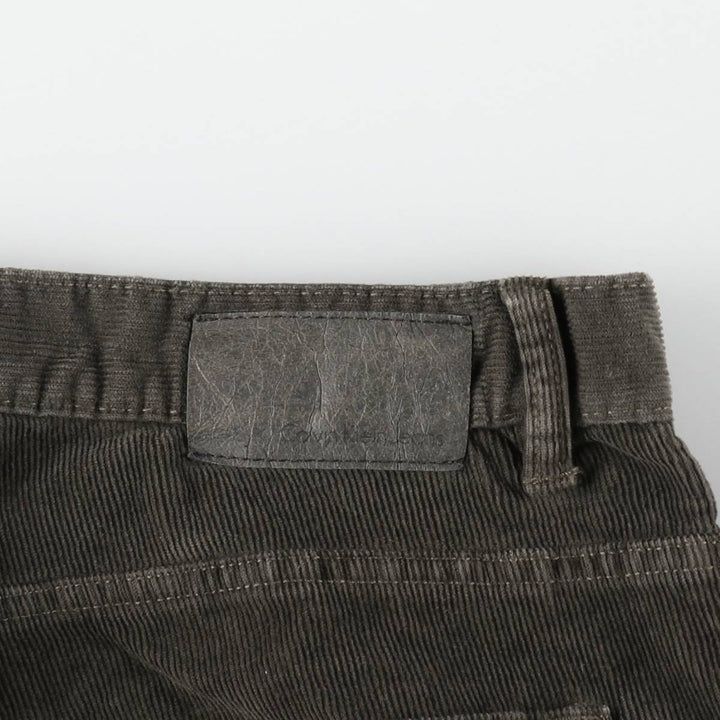 Calvin Klein Jeans corduroy pants, men's size W37 cotton dark green Vintage Second Hand