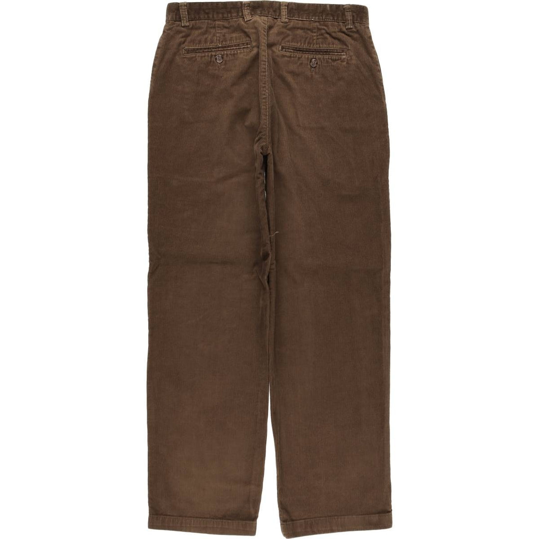 CLUB ROOM Corduroy Pants, Men's W33 (approx.) cotton brown type Vintage Second Hand