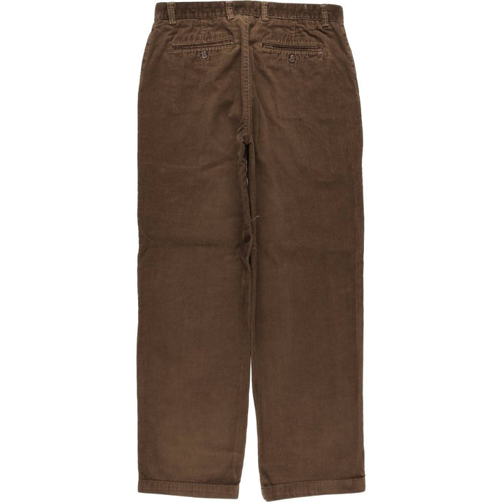 CLUB ROOM Corduroy Pants, Men's W33 (approx.) cotton brown type Vintage Second Hand