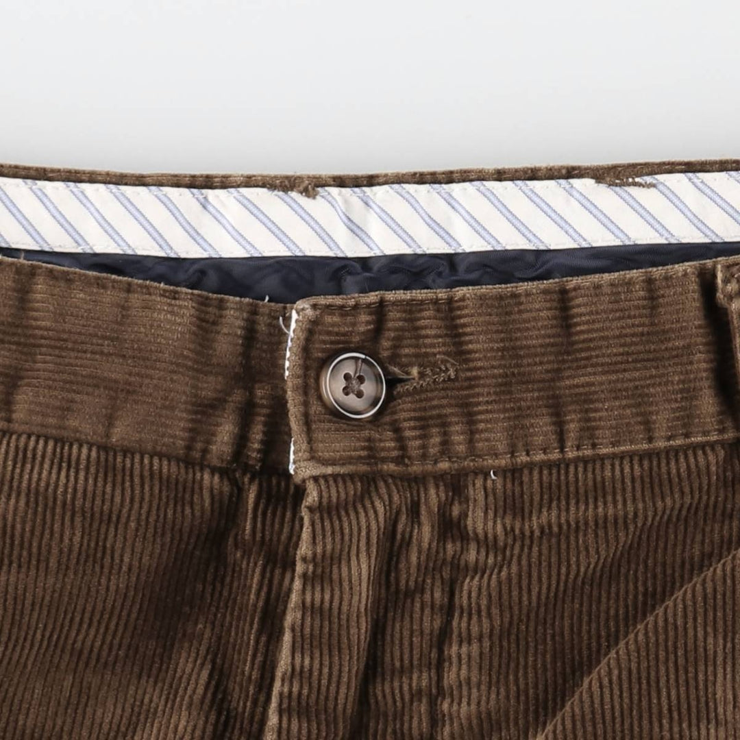 CLUB ROOM Corduroy Pants, Men's W33 (approx.) cotton brown type Vintage Second Hand