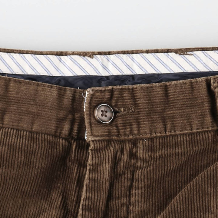 CLUB ROOM Corduroy Pants, Men's W33 (approx.) cotton brown type Vintage Second Hand
