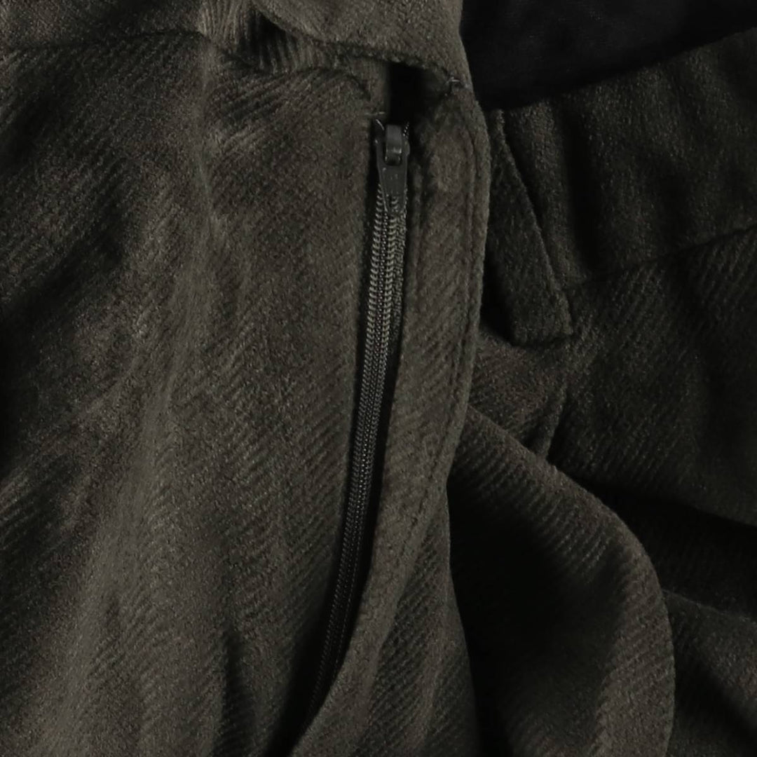 Linea Naturale Corduroy Pants, Made in Italy, Men's Size W36 (approx.), Two Pleats Viscose brown type Vintage Second Hand