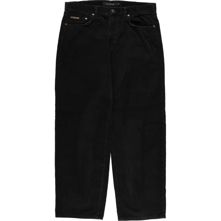 Calvin Klein Jeans corduroy pants, men's size W37 cotton black type Vintage Second Hand