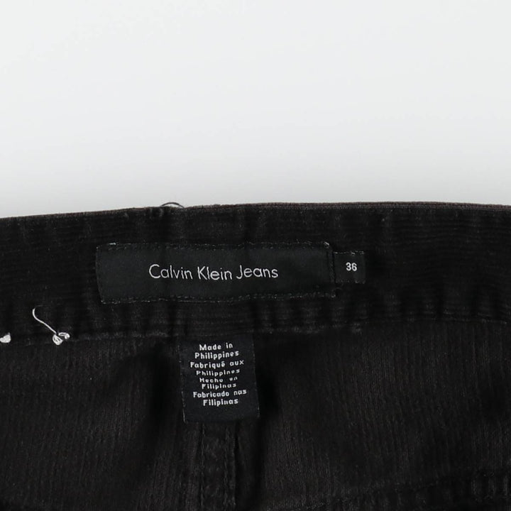Calvin Klein Jeans corduroy pants, men's size W37 cotton black type Vintage Second Hand