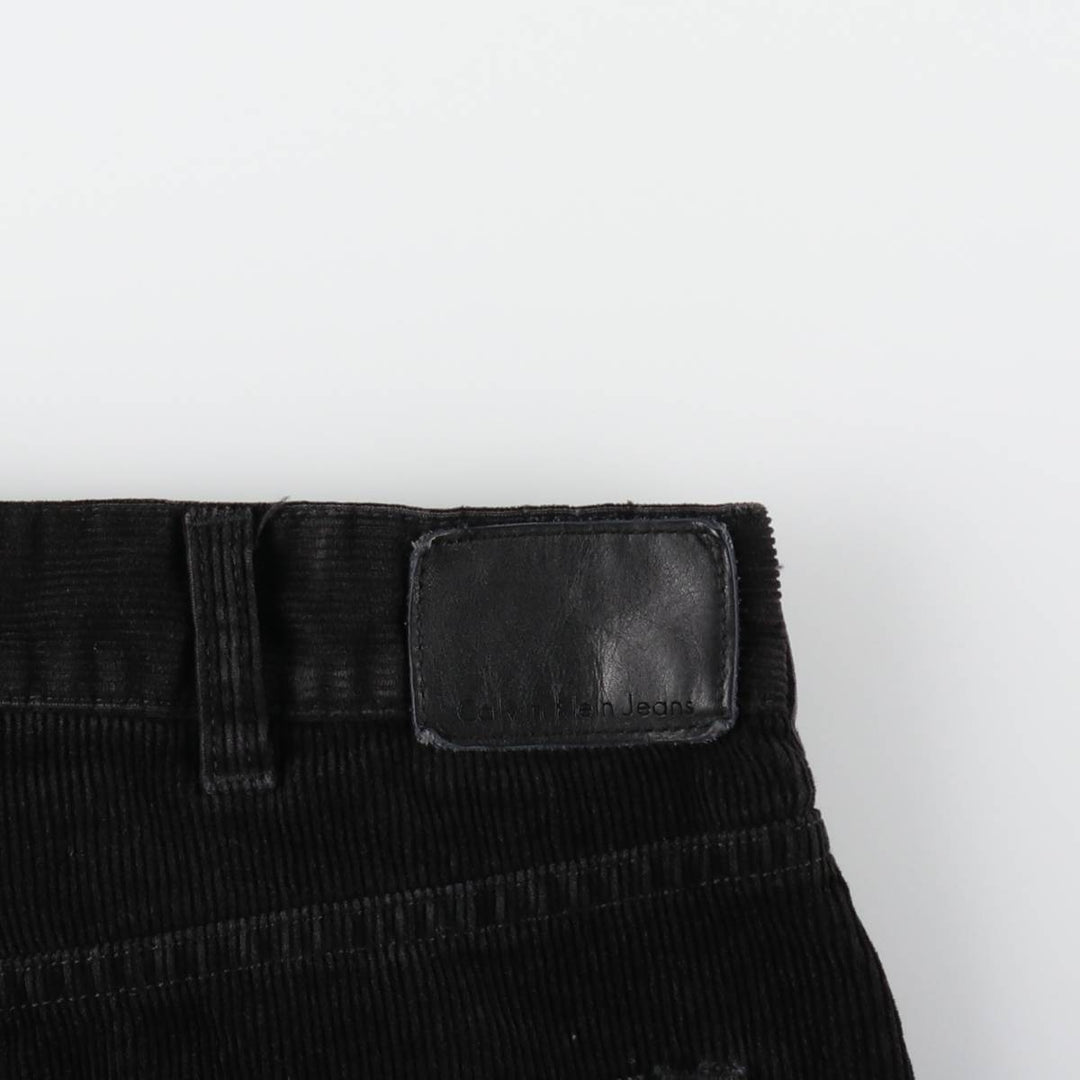 Calvin Klein Jeans corduroy pants, men's size W37 cotton black type Vintage Second Hand