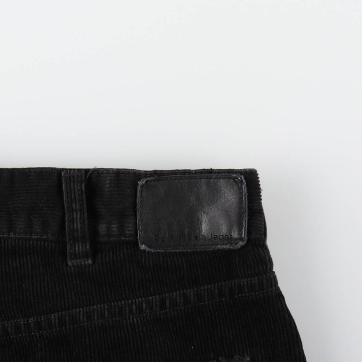 Calvin Klein Jeans corduroy pants, men's size W37 cotton black type Vintage Second Hand