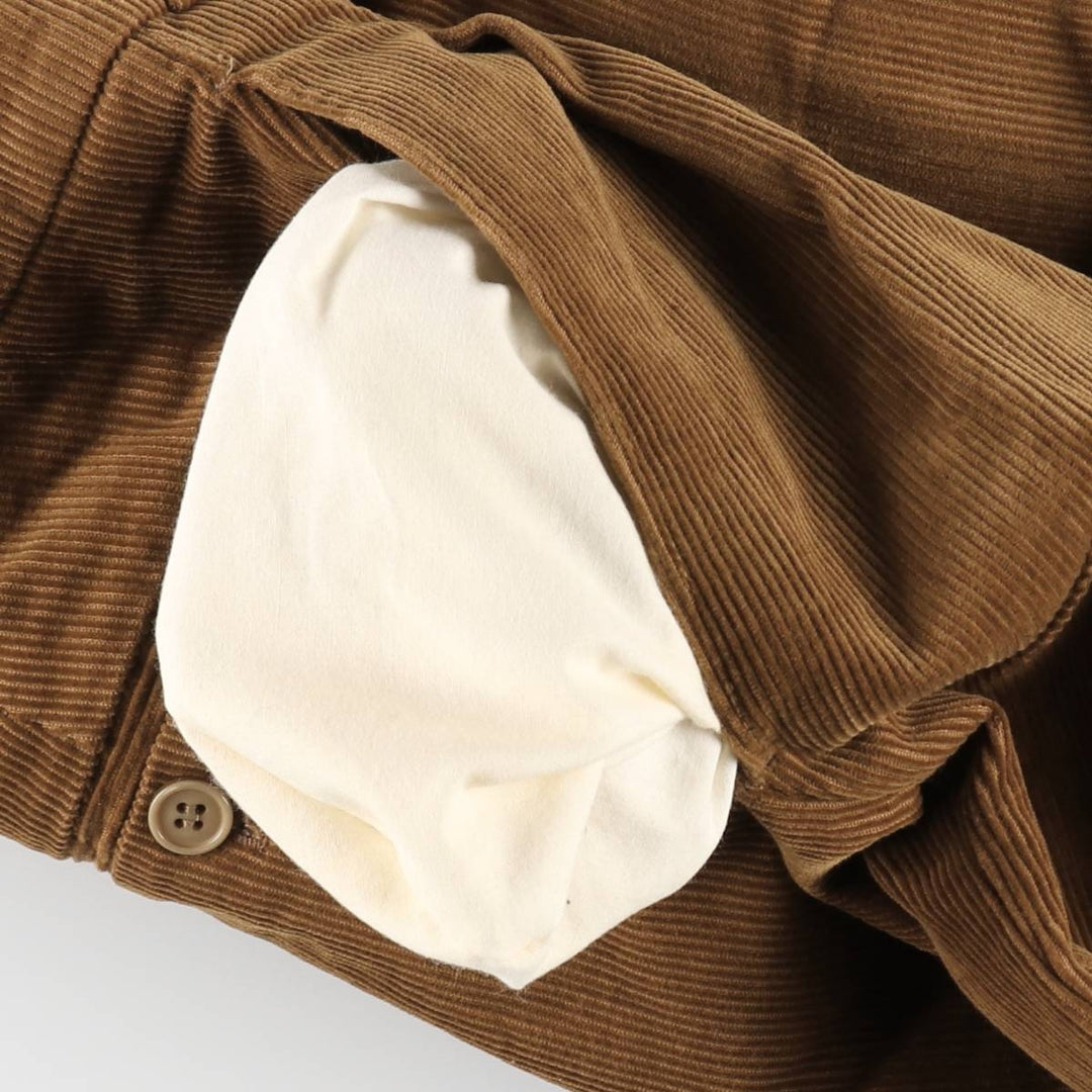 Two-pleat corduroy pants, men's size W32 (approx.) cotton brown type Vintage Second Hand
