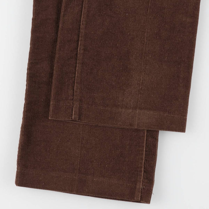 1990'S St. John's Bay corduroy pants, made in USA, men's size W33 equivalent, vintage. unclear brown type Vintage Second Hand