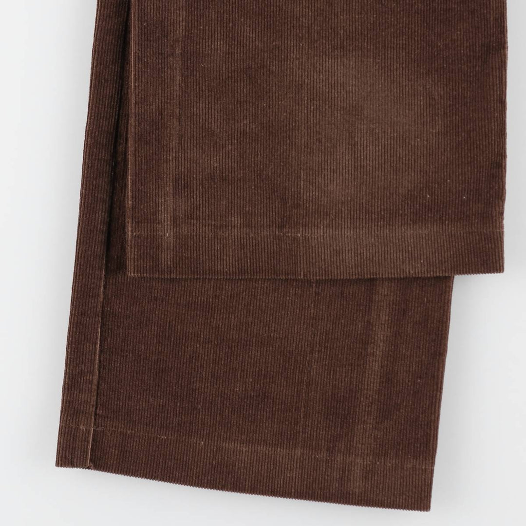 1990'S St. John's Bay corduroy pants, made in USA, men's size W33 equivalent, vintage. unclear brown type Vintage Second Hand
