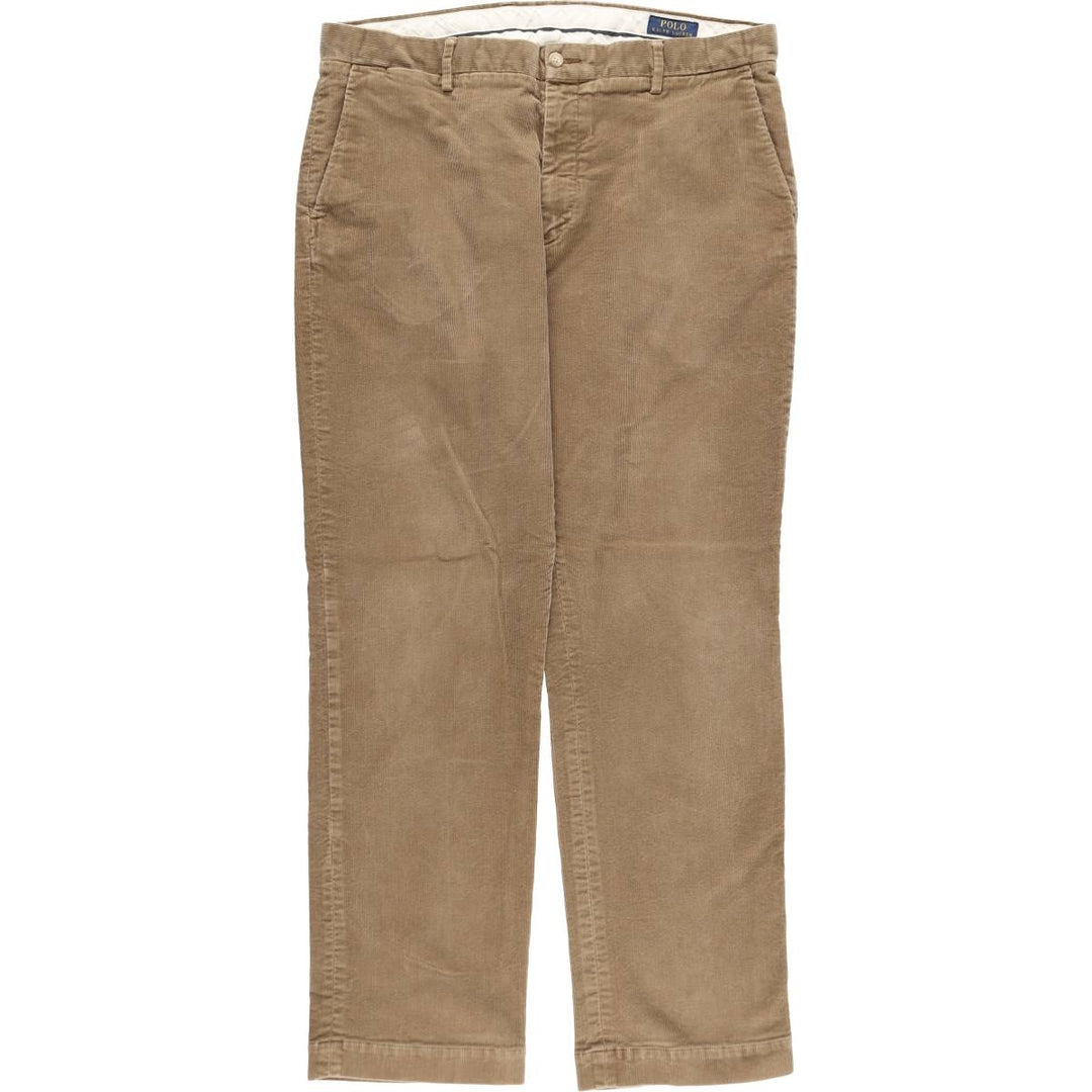 Ralph Lauren POLO RALPH LAUREN STRETCH STRAIGHT FIT Corduroy Pants, Men's Size W37 (approx.) cotton brown type Vintage Second Hand