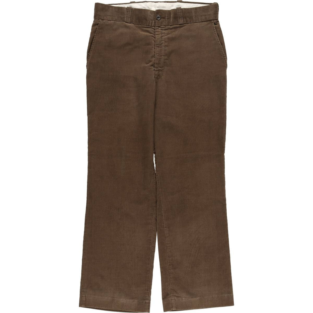 1970'S JCPenney BIG MAC Corduroy Pants, Men's Size W33 (approx.), Vintage polyester brown type Vintage Second Hand