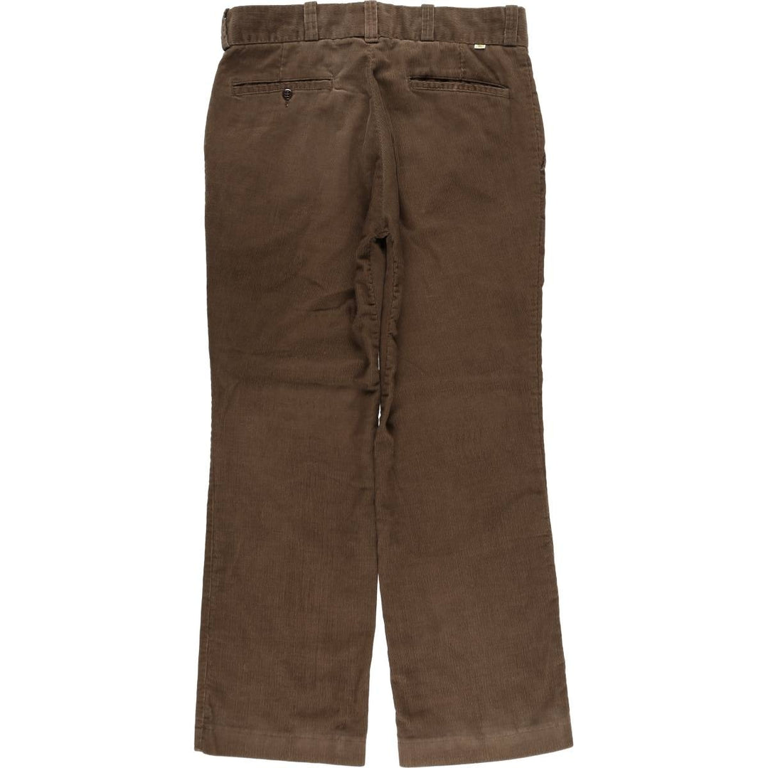 1970'S JCPenney BIG MAC Corduroy Pants, Men's Size W33 (approx.), Vintage polyester brown type Vintage Second Hand