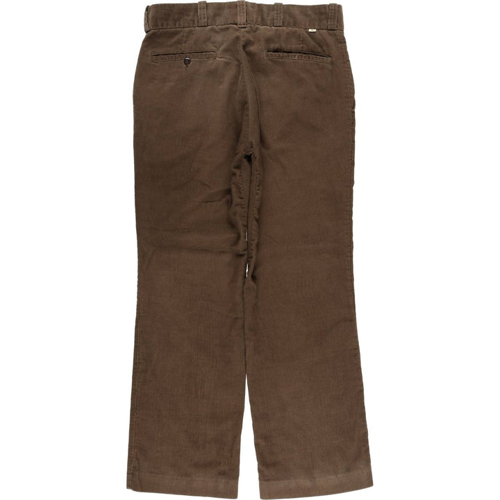 1970'S JCPenney BIG MAC Corduroy Pants, Men's Size W33 (approx.), Vintage polyester brown type Vintage Second Hand