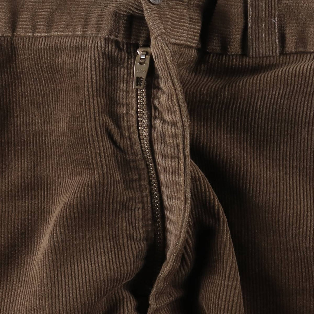 1970'S JCPenney BIG MAC Corduroy Pants, Men's Size W33 (approx.), Vintage polyester brown type Vintage Second Hand