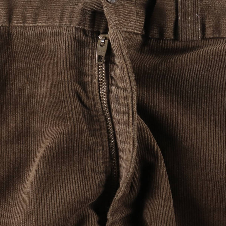 1970'S JCPenney BIG MAC Corduroy Pants, Men's Size W33 (approx.), Vintage polyester brown type Vintage Second Hand