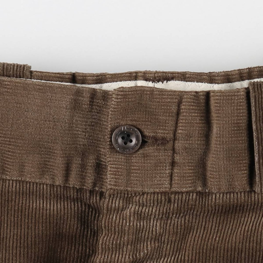 1970'S JCPenney BIG MAC Corduroy Pants, Men's Size W33 (approx.), Vintage polyester brown type Vintage Second Hand