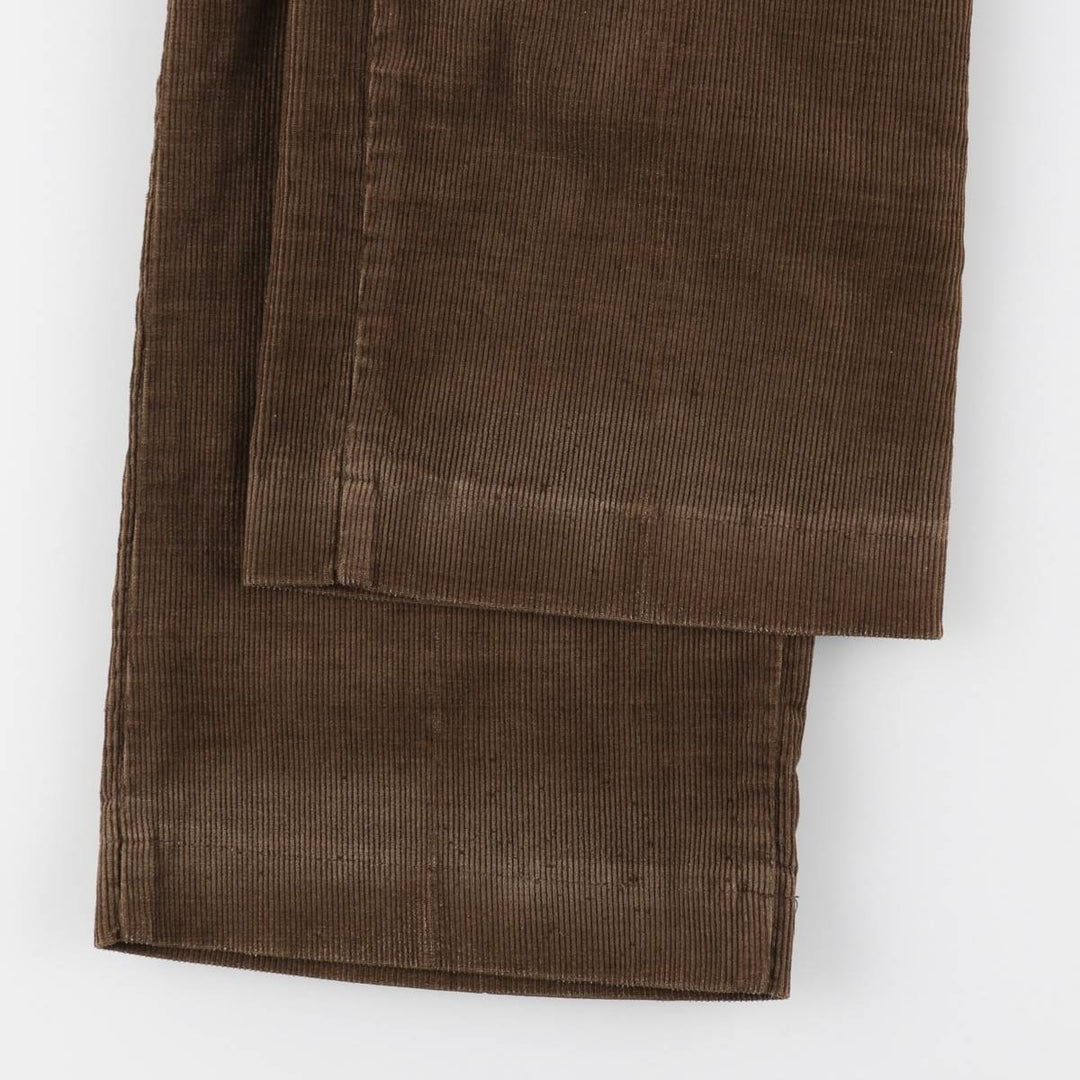 1970'S JCPenney BIG MAC Corduroy Pants, Men's Size W33 (approx.), Vintage polyester brown type Vintage Second Hand
