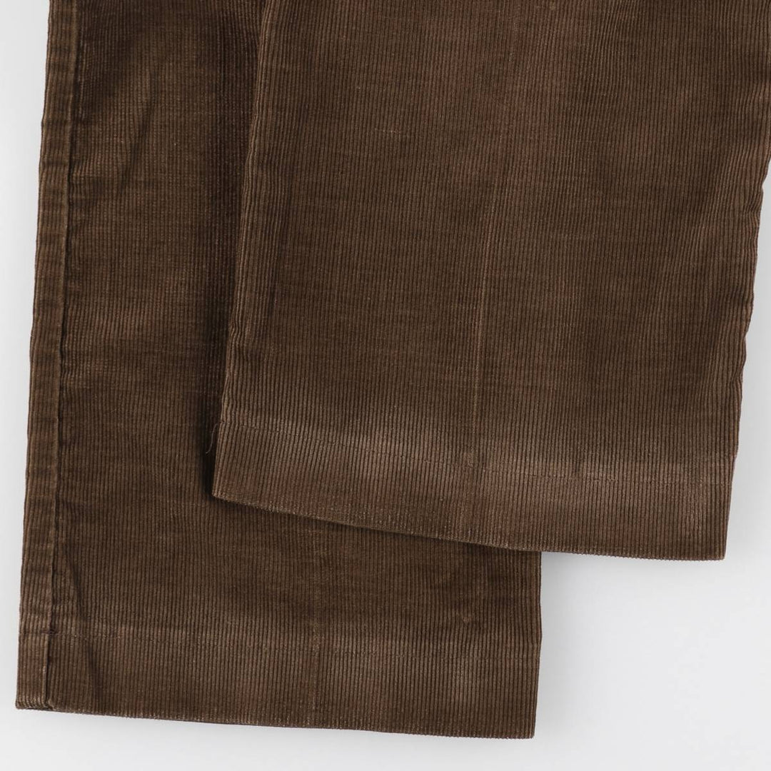 1970'S JCPenney BIG MAC Corduroy Pants, Men's Size W33 (approx.), Vintage polyester brown type Vintage Second Hand