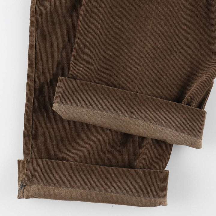 1970'S JCPenney BIG MAC Corduroy Pants, Men's Size W33 (approx.), Vintage polyester brown type Vintage Second Hand