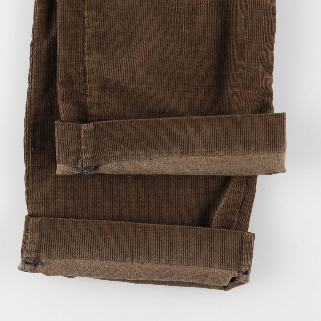 1970'S JCPenney BIG MAC Corduroy Pants, Men's Size W33 (approx.), Vintage polyester brown type Vintage Second Hand
