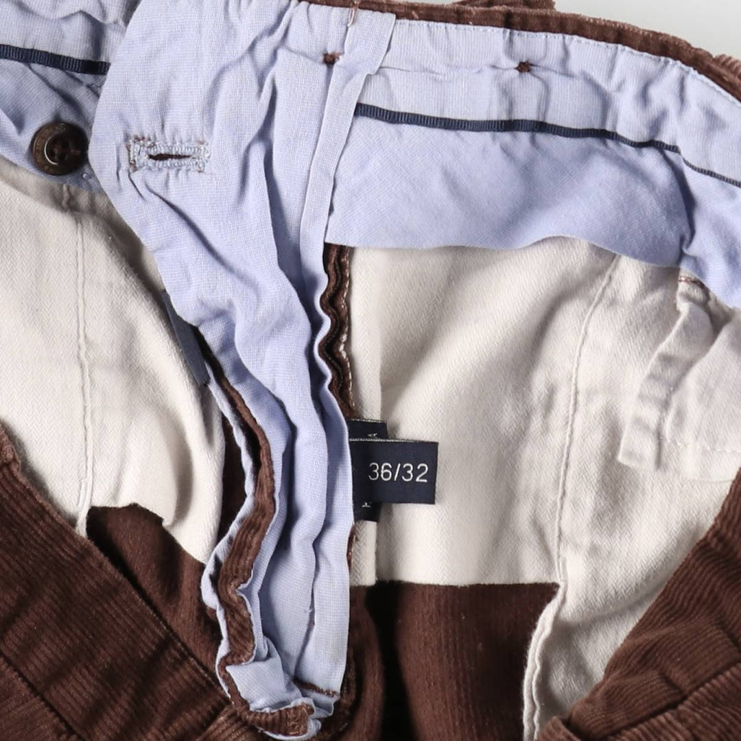Ralph Lauren POLO by Ralph Lauren Fine European Tailoring Corduroy Pants, Men's W35 (approx.) cotton brown type Vintage Second Hand