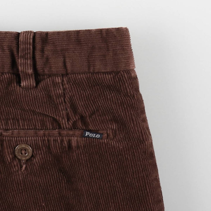 Ralph Lauren POLO by Ralph Lauren Fine European Tailoring Corduroy Pants, Men's W35 (approx.) cotton brown type Vintage Second Hand