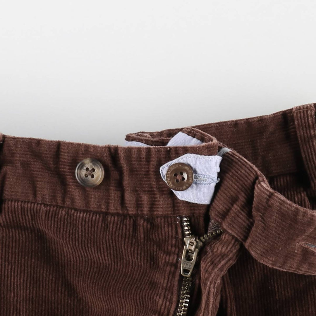 Ralph Lauren POLO by Ralph Lauren Fine European Tailoring Corduroy Pants, Men's W35 (approx.) cotton brown type Vintage Second Hand