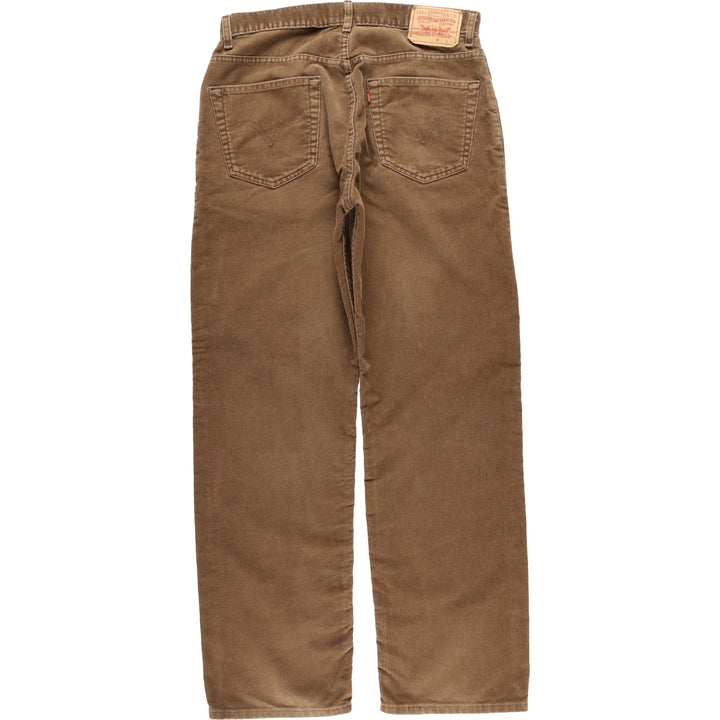 Levi's Relaxed Straight Coupe Relax A Jambe Droite Corduroy Pants, Men's W33 (approx.) unclear beige type brown Vintage Second Hand