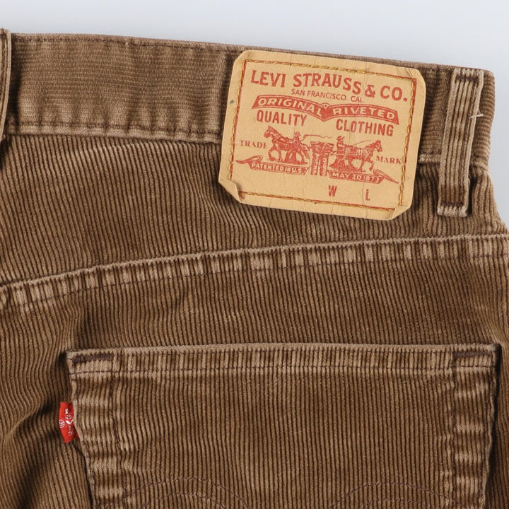 Levi's Relaxed Straight Coupe Relax A Jambe Droite Corduroy Pants, Men's W33 (approx.) unclear beige type brown Vintage Second Hand