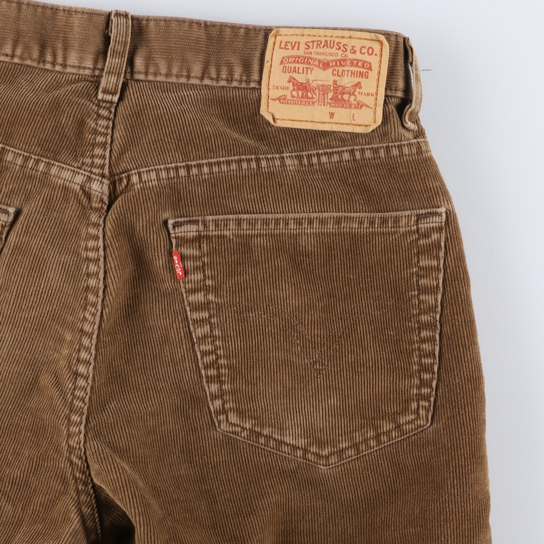 Levi's Relaxed Straight Coupe Relax A Jambe Droite Corduroy Pants, Men's W33 (approx.) unclear beige type brown Vintage Second Hand