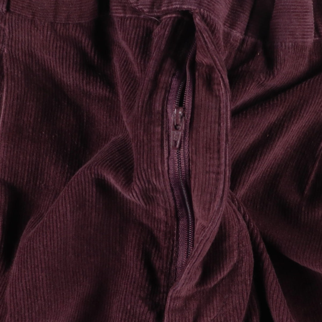 ALEXANDER JULIAN COLOURS Two-Pleat Corduroy Pants, Men's Size W34 (approx.), Vintage unclear purple type Vintage Second Hand
