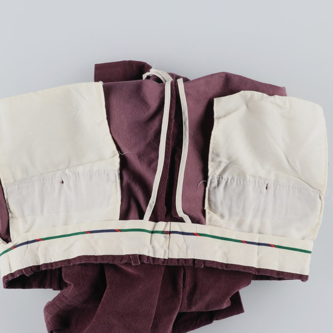 ALEXANDER JULIAN COLOURS Two-Pleat Corduroy Pants, Men's Size W34 (approx.), Vintage unclear purple type Vintage Second Hand