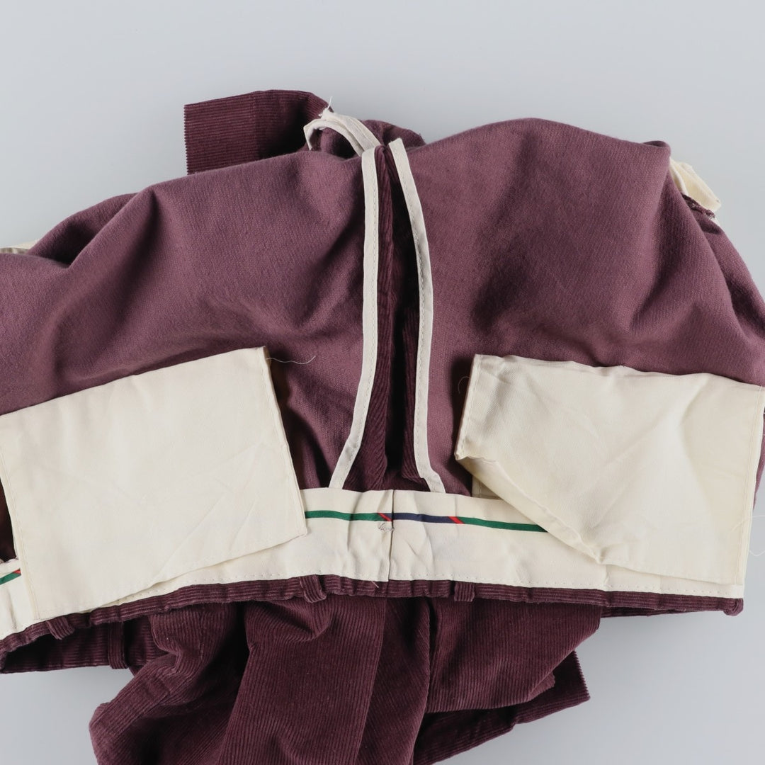 ALEXANDER JULIAN COLOURS Two-Pleat Corduroy Pants, Men's Size W34 (approx.), Vintage unclear purple type Vintage Second Hand