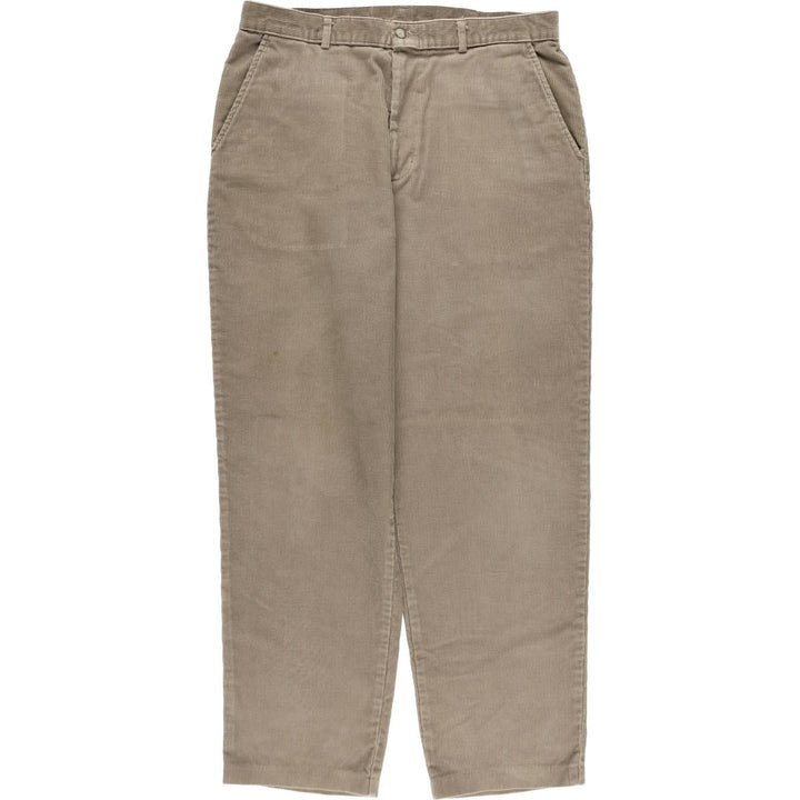 Haggar Corduroy Pants for Men, W34 cotton Beige type Vintage Second Hand