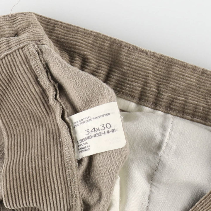 Haggar Corduroy Pants for Men, W34 cotton Beige type Vintage Second Hand