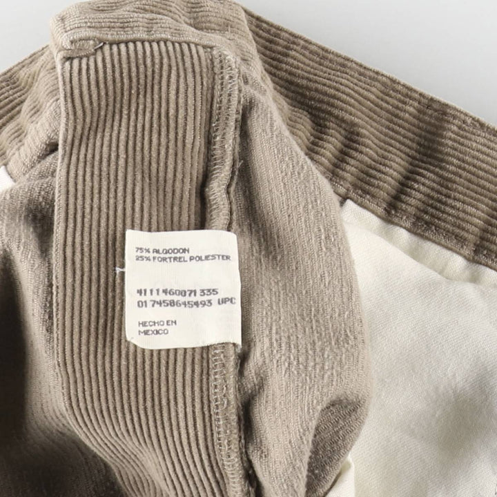 Haggar Corduroy Pants for Men, W34 cotton Beige type Vintage Second Hand