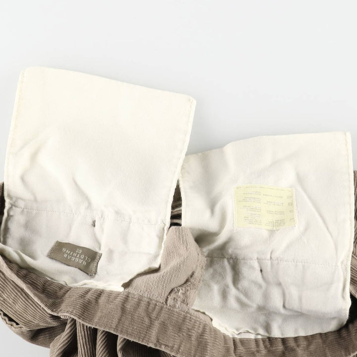 Haggar Corduroy Pants for Men, W34 cotton Beige type Vintage Second Hand