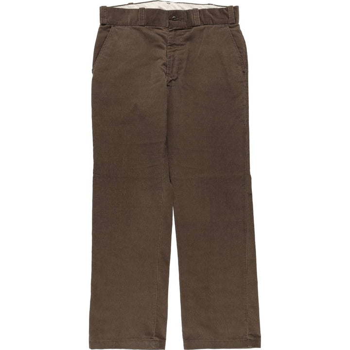 70s~80'S Sears PERMA-PREST Corduroy Pants Men's W34 Vintage unclear brown type Vintage Second Hand