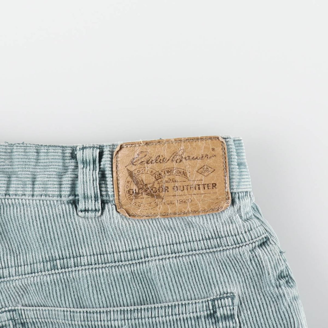 80s-90'S Eddie Bauer Black Tag Corduroy Pants, Men's Size W33 (approx.), Vintage cotton green type Vintage Second Hand