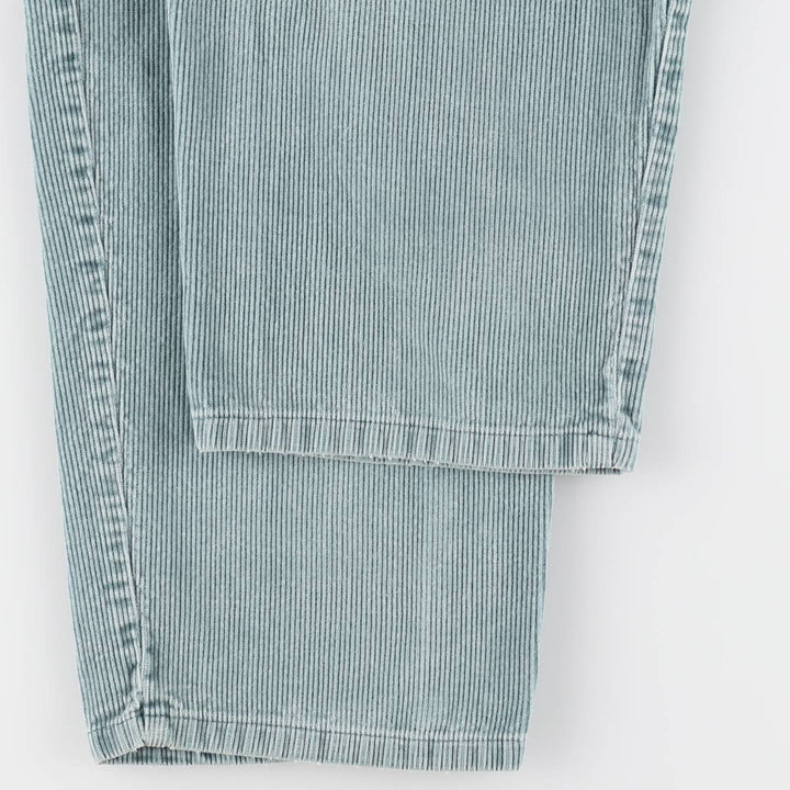 80s-90'S Eddie Bauer Black Tag Corduroy Pants, Men's Size W33 (approx.), Vintage cotton green type Vintage Second Hand