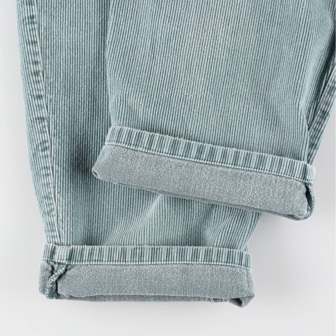 80s-90'S Eddie Bauer Black Tag Corduroy Pants, Men's Size W33 (approx.), Vintage cotton green type Vintage Second Hand