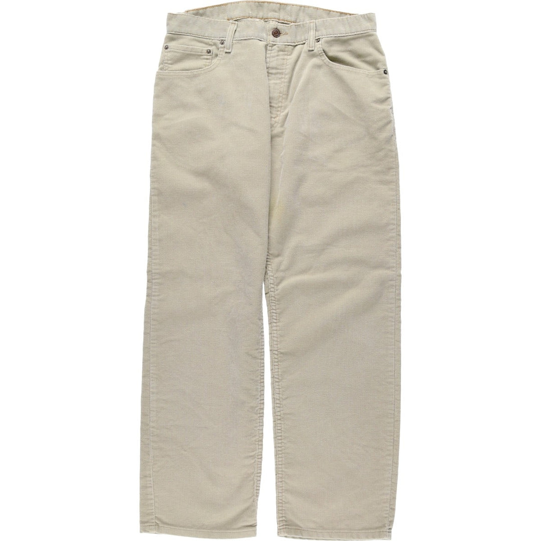 Levi's 559 Relaxed Straight Corduroy Pants, Men's Size W34 (approx.) cotton ivory Vintage Second Hand